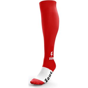 Voetbalsokken/Sportsokken Zeus Calza Energy, kleur Rood, maat 34-38 (boy)