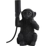 Light & Living Tafellamp Monkey - Zwart - 13x12,5x23,5cm - Modern