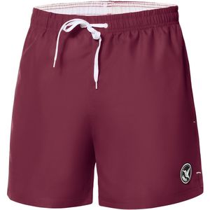 Ladeheid Heren Zwembroek Sneldrogende Sportieve Zwemshort met Mesh Binnenbroekje, Zakken, Elastische Tailleband en Koord, Voor Strand, Zwembad of Gym LA40-198” (Bordeaux, S)