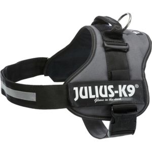 Julius-K9 Powerharness Antraciet - Hondenharnas - 82–116/5 cm