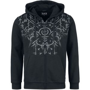 Black Premium by EMP zwarte jas met capuchon en Keltische opdruk - Heren - S