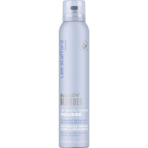 Lee Stafford Bleach Blondes Ice White Toning Mousse Stylingmousse 200ml