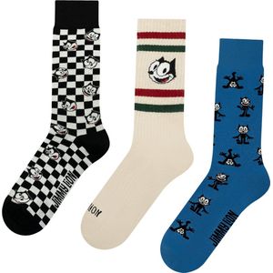 Jimmy Lion Felix The Cat Pack Unisex Sokken - Multi - 36-40