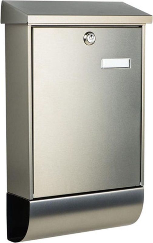 BURG-WÄCHTER Brievenbus Oslo-Set 37670 Ni roestvrij staal zilverkleurig