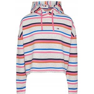 Tommy Jeans - Boxy Crop - Hoodie - Multi Stripe