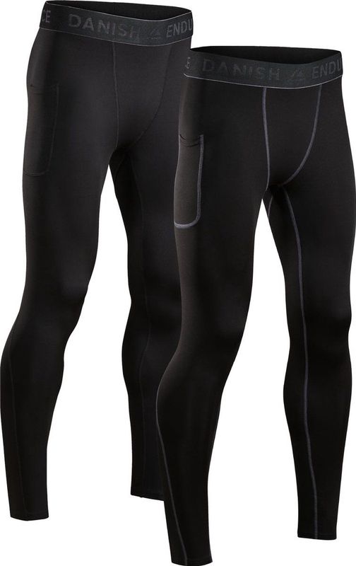 DANISH ENDURANCE - Compressiebroek - Zwart - Set van 2