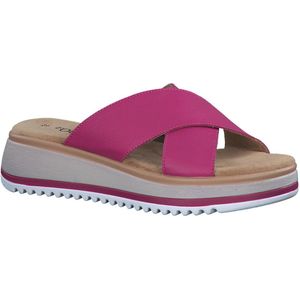 s.Oliver - Dames Slipper - Muiltje - Blauw - Leren Bovenwerk