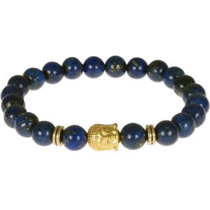 Memphis kralen armband Blue Lapis Lazuli Buddha