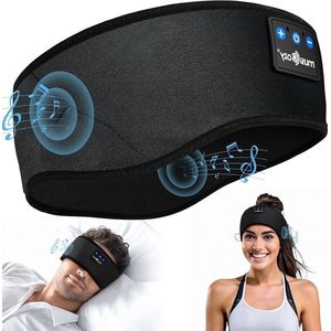 Slaapmasker Bluetooth 5.4 hoofdband sporthoofdtelefoon - draadloos - meer dan 14 uur speeltijd met hifi-stereo - ergonomisch - technische gadgets - zijslapers