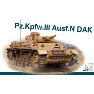 1:72 Dragon 7634 Pz.Kpfw.III Ausf.N DAK - Armor Neo Pro Plastic Modelbouwpakket
