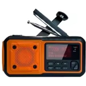 Draagbare Noodradio - DAB+/FM - Zonnepaneel - Bluetooth - 5200mAh - Blauw