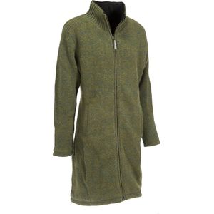 Pure Wool damesvest lang YWJK-2001 KT olive green XL