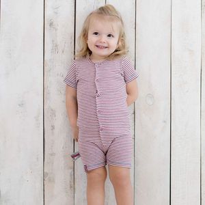 Baby rompertje OrganicEra biologische babyromper, gestreept