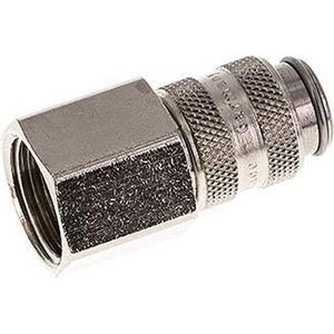 Gehard staal DN 5 Luchtkoppeling Snelkoppeling G 3/8 inch Binnendraad - CLS5-F-STN-P-038