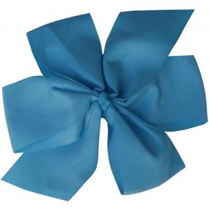 Jessidress Meisjes Haarclip met grote Haarstrik van 16 cm - Blauw
