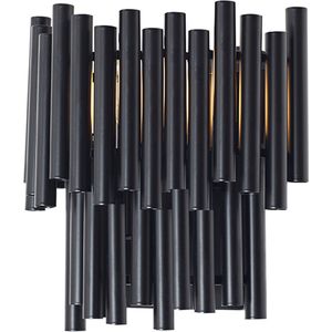 Olucia Joelle - Moderne Wandlamp - Aluminium - Zwart