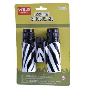 Wild Republic Verrekijker Zebra Junior 12 Cm Wit/zwart