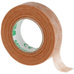 3M Micropore chirurgische fixatie tape 1,25cmcmx9,1m beige - 3 rollen, per stuk verpakt - hypoallergeen, zacht voor de huid, goede kleefkracht en ademend - makkelijk op maat scheurbaar