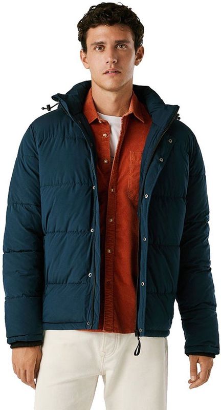 Pepe Jeans - Jobias - Gewatteerde Jas - Met Afneembare Capuchon - Gerecycled Polyester