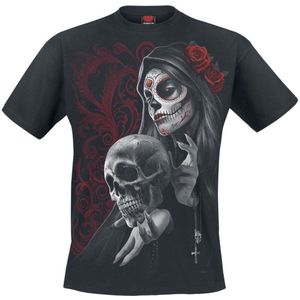 Spiral Love Is Dead Heren T-shirt - zwart - 3XL