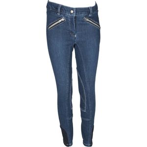 Mondoni Jeans Kinder Rijbroek - Maat: 116 - Jeans - Katoen