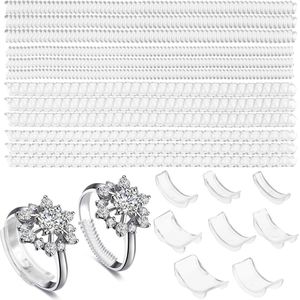 Onzichtbare ringversteller - 12 stuks siliconen ringbeschermers - 8 stuks ringafstandhouder - ringmaten voor losse ringen - ringspanring - kleinere ringbeschermers - geschikt voor elke ringmaat - content .