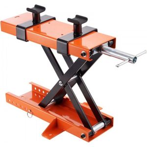 Schaarkrik - Motorkrik - Motorlift op wieltjes - Motorfiets - Montagestandaard - Belastbare heftafel - 120-390 mm werkhoogteVerstelbare Motorkrik - 500KG Motorlift - Motorstandaard Max. 33CM Hoog - Oranje