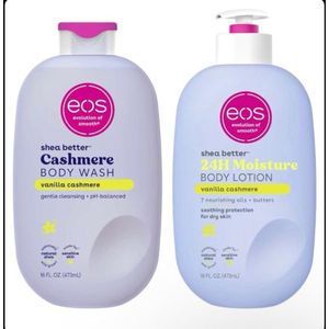 Eos Shea vanilla Cashmere,Body Lotion & Body Wash