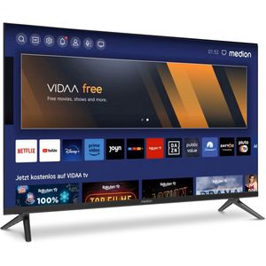MEDION P13214 (MD 30315) 81 cm (32 inch) Full HD TV (Smart TV, HDR, Netflix, Prime Video, PVR, Bluetooth, HD-triple tuner)