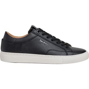 Pepe Jeans - Joe Basic - Trainers - Zwart - Plat - Vetersluiting - Casual