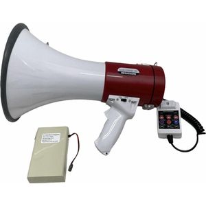 Moonlight Megafoon 70W – Bluetooth, Opnamefunctie, MP3 & Sirene – Met Oplaadbare Accu en Handmicrofoon