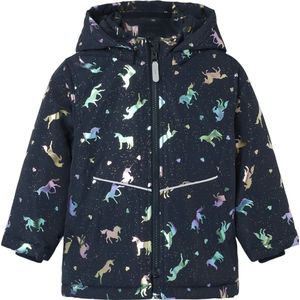 Name It - Maxi Pa Foil Aop - Jas - Afneembare Capuchon - Lange Mouwen - Polyester Vulling