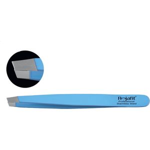 Rojafit Professionele Pincet schuin 9,5 cm-Baby Blue