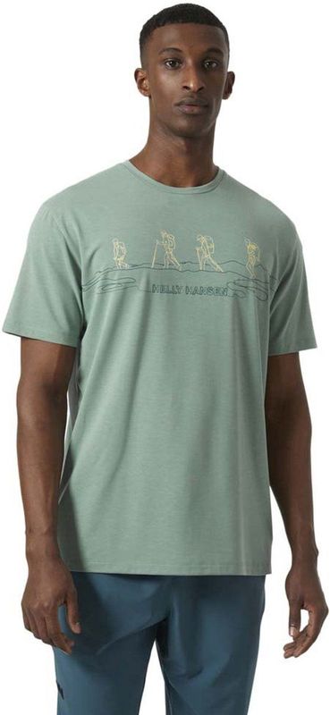 Helly Hansen Skog Recycled Graphic T-shirt Met Korte Mouwen Groen S Man