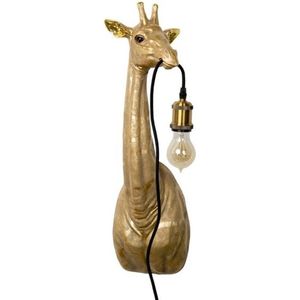 Wandlamp - Wandlamp Binnen - Dierenlamp - Giraffe - Goud - 61 cm hoog