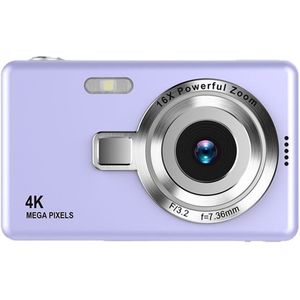 Digitale camera - autofocus UHD 4K 50MP camera voor fotografie met 32GB SD-kaart, 16x zoom, anti-shake, draagbare compacte point-and-shoot digitale camera's voor kinderen, tieners, volwassenen en beginners