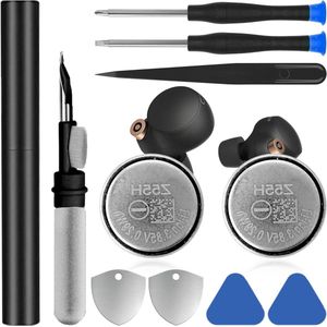 Allecto Plus - Reservebatterij Z55H (2 stuks) - 3,85 V 70 mAh - Li-ion - Hoge capaciteit - Voor WF1000XM4 WF-1000XM4 WF-SP900 Bluetooth-headset - Met reparatiegereedschapsset - Inclusief reinigingsstift