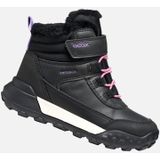 GEOX TREKKYUP ABX TIENERS - ZWART/LILA - Maat 24