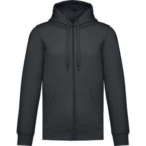 Kariban Gerecycleerde sweater met rits en capuchon uniseks K4042 - Dark Grey - M