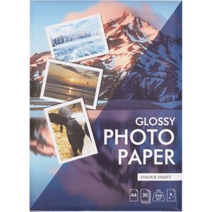 Fotopapier glanzend - kleuren inktjet FSC A4 20 stuks 210 g/m2