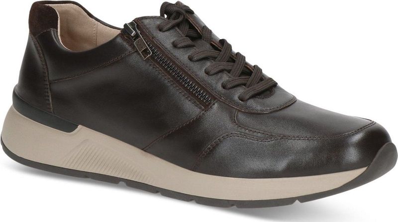 CAPRICE - Airmotion - Sneakers - Bruin - Leder - Met Reißverschluss