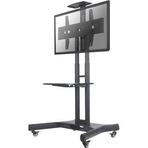 Neomounts NM-M1700BLACK verrijdbare TV standaard - 32-75"" - hoogteverstelling 104,2-154,2 cm - manueel - Incl. webcam- en laptophouder - zwart