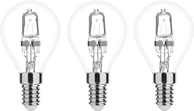 Modee E14 Halogeen Lamp Dimbaar 28W ECO - 370lm - 2700K - Warm Wit - ECO Halogeen Globe Mini P45 - 3 stuks