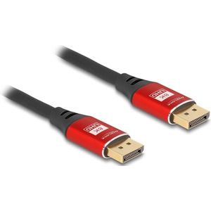 DeLOCK 80607 DisplayPort kabel 5 m Zwart, Rood