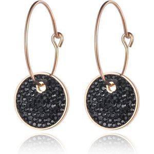 Cilla Jewels Damesoorbellen Black Crystal Storms