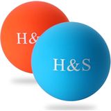 H&S - Massage Ballen - Stevig Dichte Lacrosse Ball Set - 2 Stuks - Voor Trigger Point Therapie