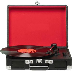 Draaitafel voor vinylplaten met Bluetooth en 3 snelheden - Draagbare Fono met Stereo Geluid