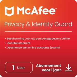 McAfee Privacy & Identity Guard - 1 Jaar - Onbeperkt Apparaten - Nederlands
