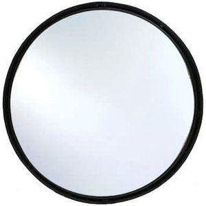 Spiegel  - Ronde spiegel  - zwart ijzeren frame - 60 cm rond