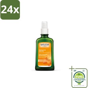 WELEDA - Bodyolie Vitaliserend - Duindoorn - 100% natuurlijk - 100 ml - Voordeelverpakking - 24 stuks - Lichaamsvet - Bodyolie